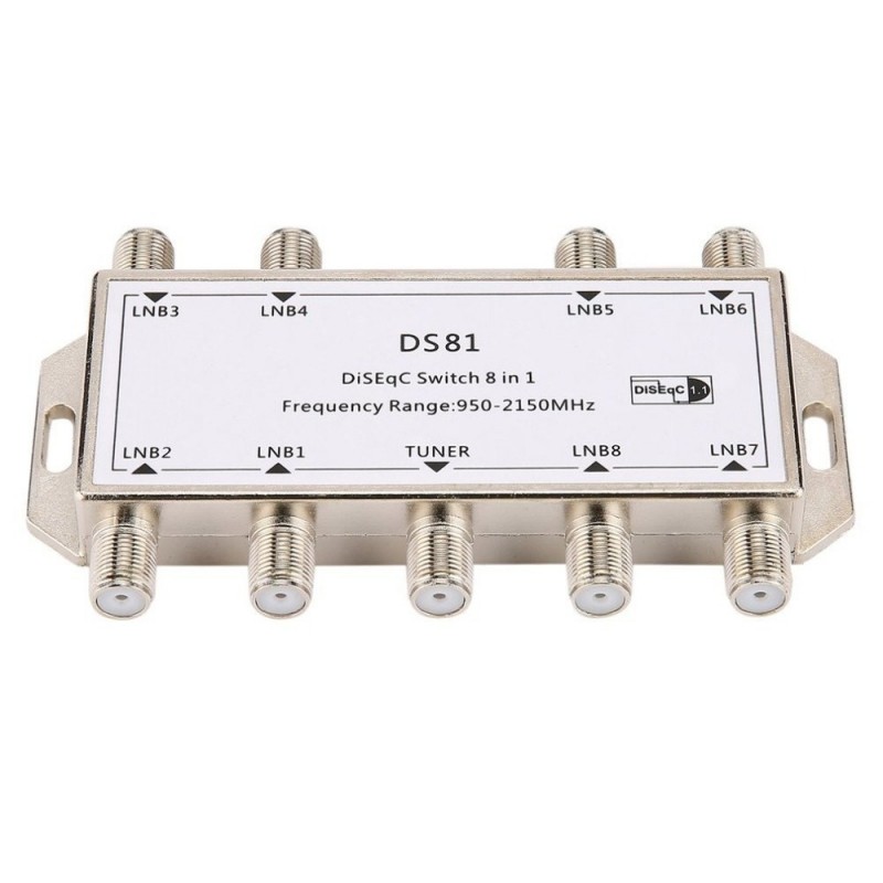 8 in 1 - Satellitensignal - DiSEqC Schalter