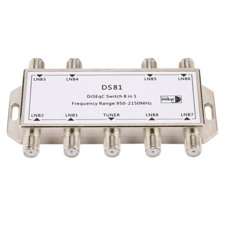 8 in 1 - Satellitensignal - DiSEqC Schalter