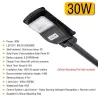 30W - 60W - 90W LED Solar Straßenleuchte - PIR Bewegungssensor - Fernbedienung - wasserdicht