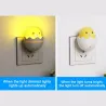 LED AC 220V - Wandstecker - Nachtlicht - mit Steuersensor - gelbe Ente