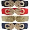 Vintage Chinese knot - elastic leather beltBelts