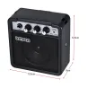 Tragbarer Mini 5W Verstärker & Lautsprecher für Gitarre und Ukulele - Akku