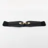 Double gold buckle - elastic leather beltBelts