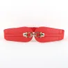 Double gold buckle - elastic leather beltBelts