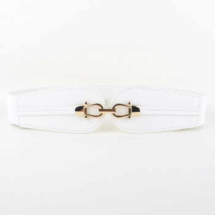 Double gold buckle - elastic leather beltBelts