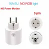 Wifi plug with power monitor - 16A EU RGB - wireless smart socket with voice control for Google Home AlexaPlugs