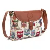 Gedruckte Owls - Crossbody Schulter kleine Tasche