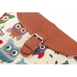 Gedruckte Owls - Crossbody Schulter kleine Tasche