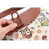 Gedruckte Owls - Crossbody Schulter kleine Tasche