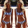 Striped swimsuit - bikini set with push upBeachwear