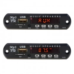 Wireless FM-Empfänger - 5V 12V Auto-MP3-Player - Audio-Radiomodul - WMA TF USB 3.5mm AUX-Lautsprecher