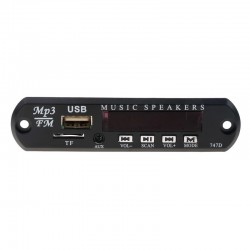 Wireless FM receiver - 5V 12V car MP3 player - audio module radio - Wma TF USB 3.5mm AUX speakersRadio