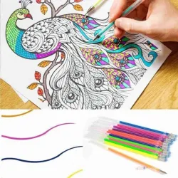 Fluorescent - colorful - gel drawing pens 24 / 48 pcsPens & Pencils