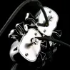 Chrome skull head - LED - motorcycle signal lights - indicators for Honda Yamaha Harley Chopper - 2pcsTurning lights