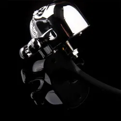 Chrome skull head - LED - motorcycle signal lights - indicators for Honda Yamaha Harley Chopper - 2pcsTurning lights