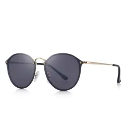 Retro ovale Sonnenbrille - UV-Schutz - unisex