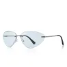 Cat eye - rimless sunglasses - UV400Sunglasses