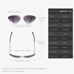 Katzenauge - randlose Sonnenbrille - UV400
