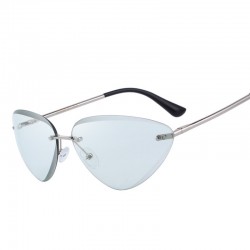 Cat eye - rimless sunglasses - UV400