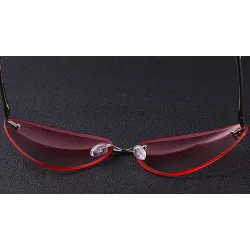 Katzenauge - randlose Sonnenbrille - UV400