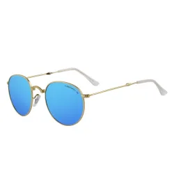 Retro - faltbar - ovale Sonnenbrille - unisex