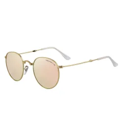 Retro - faltbar - ovale Sonnenbrille - unisex