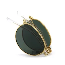 Retro - faltbar - ovale Sonnenbrille - unisex