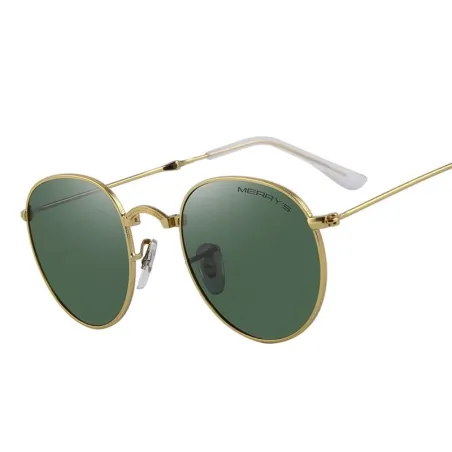 Retro - faltbar - ovale Sonnenbrille - unisex