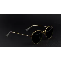 Retro - faltbar - ovale Sonnenbrille - unisex