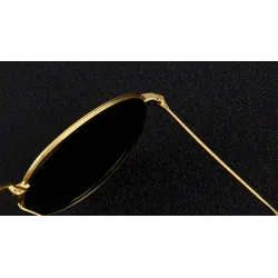 Retro - faltbar - ovale Sonnenbrille - unisex