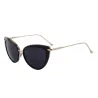 Retro Katzenauge - Aluminiumrahmen - ovale Sonnenbrille - UV400