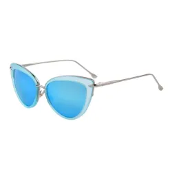Retro Katzenauge - Aluminiumrahmen - ovale Sonnenbrille - UV400