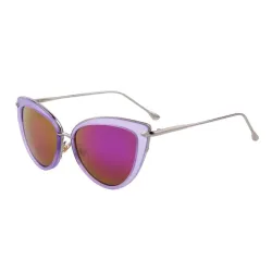 Retro cat eye - alloy frame - oval sunglasses - UV400Sunglasses