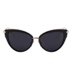 Retro Katzenauge - Aluminiumrahmen - ovale Sonnenbrille - UV400