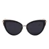 Retro Katzenauge - Aluminiumrahmen - ovale Sonnenbrille - UV400