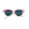 Retro Katzenauge - Aluminiumrahmen - ovale Sonnenbrille - UV400