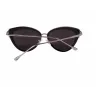 Retro cat eye - alloy frame - oval sunglasses - UV400Sunglasses
