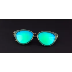 Retro Katzenauge - Aluminiumrahmen - ovale Sonnenbrille - UV400