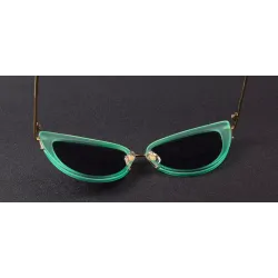 Retro cat eye - alloy frame - oval sunglasses - UV400Sunglasses