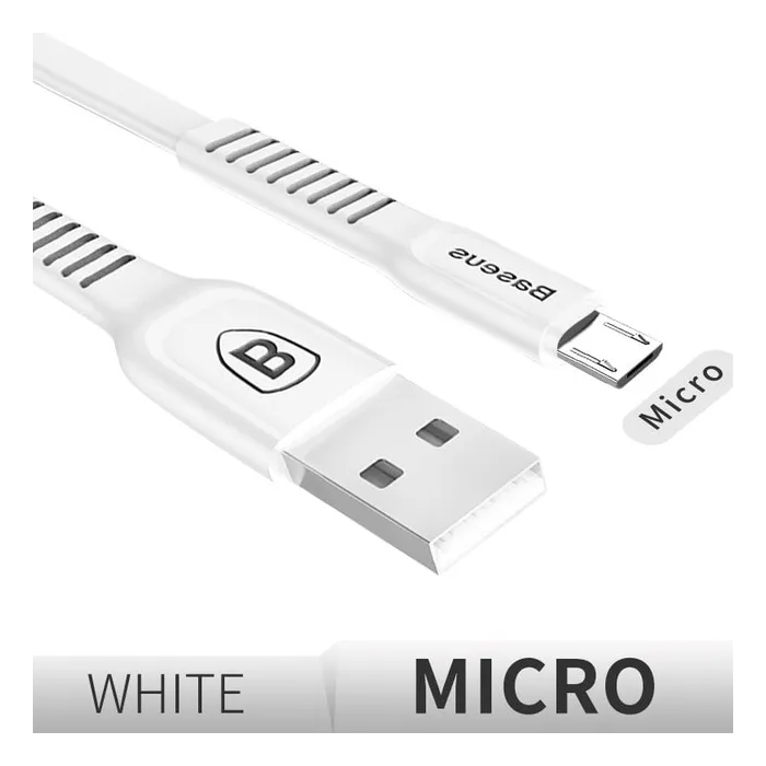 Baseus - fast charging - flat micro USB data cableCables