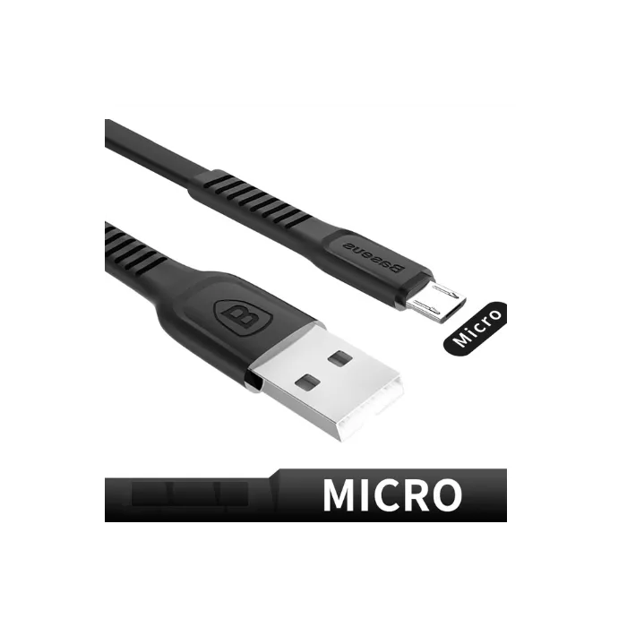 Baseus - fast charging - flat micro USB data cableCables