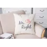 Herr & Frau Alway Right - Baumwollkissenabdeckung 44 * 44cm