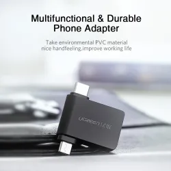 Ugreen 2 in 1 OTG Kabeladapter - micro USB - Typ C auf USB