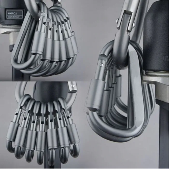 Aluminium Karabiner - D Typ Schnellhaken 6 Stück