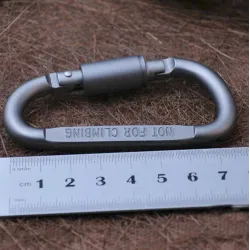 Aluminium Karabiner - D Typ Schnellhaken 6 Stück