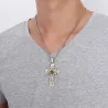 Stainless steel 24" necklace with cross pendantNecklaces