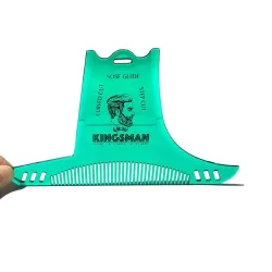 Beard shaping - beard-styling template with combHair trimmers