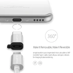 USB 3.1 Typ C Adapter Kabel - Micro USB Female to Type C Male