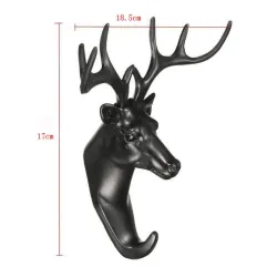 Deer Kopf - Wandhaken - Bügel