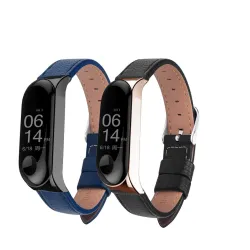 Lederband für Xiaomi Mi Band 3 - 4 Uhr